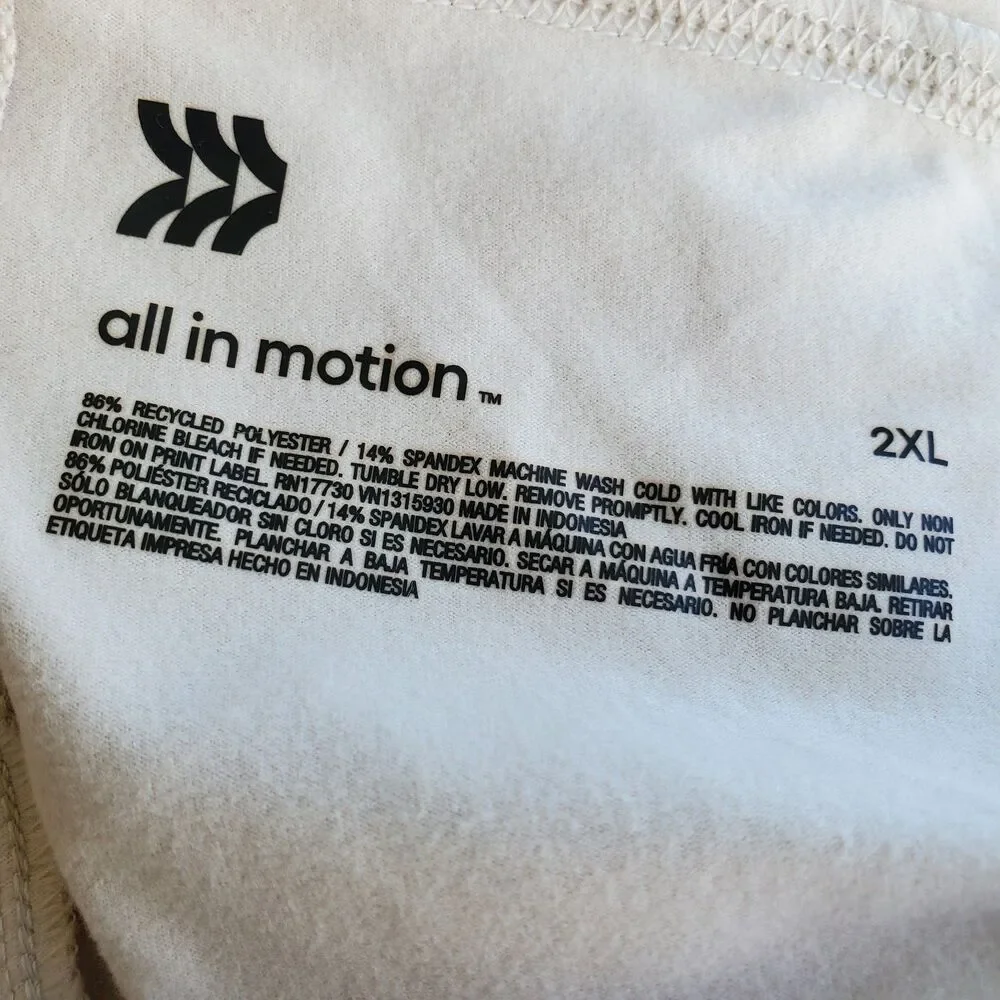 All In Motion Light Gray Soft Stretch Shorts Size 2XL - Picture 7 of 8